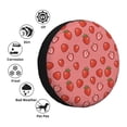 thumbnail image 4 of Fotbe Red Strawberry Funda de Llanta de Repuesto con Estampado, Engrosada, Ajuste Universal para Jeep, Remolque, RV, SUV, Camión-15 inch, 4 of 6