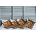 thumbnail image 2 of Ambesonne Fall Throw Pillow Cover 4 Pack, View from Rustic Cottage, 20", Orange Brown, 2 of 5