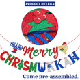 thumbnail image 3 of Merry Chrismukkah Banner, Hanukkah Decorations, Hanukkah ＆ Christmas Banner, Happy Hanukkah Party Decor, Christmas and Hanukkah Decorations, Chanukah Party Supplies, Glitter, 3 of 7