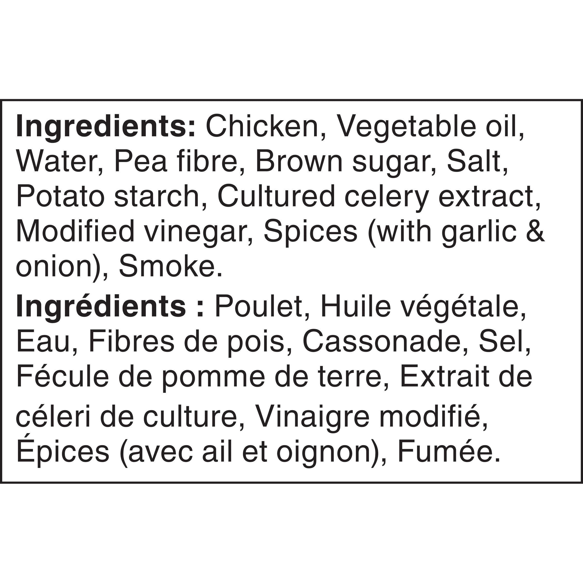 Maple Leaf Saucisson de poulet fumé naturel original 300 g