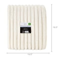 thumbnail image 5 of Mainstays Channel Faux Fur Blanket, Vanilla Dream, Full/Queen, 86 in x 90 in, 5 of 5