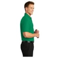 thumbnail image 3 of Port Authority Men's Adult Core Classic Pique Polo Shirt Bright Kelly Green X-Small, 3 of 4