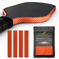 Carbex Lab Pickleball Edge Guard Tape – Carbon Orange – 30mm Width for 16mm Paddle – 4-Pack PU Vinyl Strips – Durable Edge Shield, Lightweight Wrap, Court-Safe Accessory
