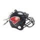 thumbnail image 4 of Llavero colgante bolsa colgante fútbol mini casco DIY regalo de cumpleaños llavero de coche llavero de coche para fanáticos de la graduación hombres negro, 4 of 8