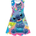 thumbnail image 2 of MINISO Robe de Princesse Disney Stitch Robe d'Anniversaire pour Enfants Robe de Princesse pour Filles Tenue de Fête d'Anniversaire Tendance, 2 of 5