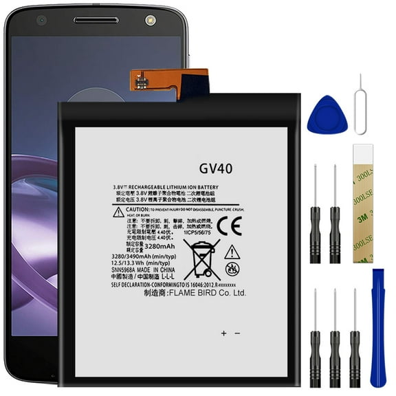 Replacement GV40 Battery Tools For Motorola Moto Z Force Droid XT1650-02 XT1650M