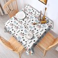 thumbnail image 2 of White Cow Milk Pattern Square Tablecloth,Waterproof Square Table Cover,Wipeable Spillproof Washable Table Cover for Home Kitchen Party Decor 42"X42"(107x107cm), 2 of 6
