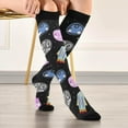 thumbnail image 5 of GZHJMY Space Compression Socks, Women Men Long Stocking (20-30mmHg), Travel Knee High Stockings for Athletic Sports,Running,Cycling,Nursing, 5 of 7