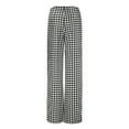 thumbnail image 6 of Giftesty Pants for Women Clearance Women Fashion Casual Plaid Print Button Straight Slim Fit Suit Pants, 6 of 9