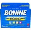 Bonine Motion Sickness Protection Chewable Tablets 16 tablets nausea (4 Pack)