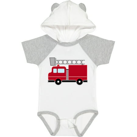 

Inktastic Red Firefighter Fire Truck Gift Baby Boy or Baby Girl Bodysuit