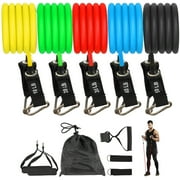 kibhous Resistance Bands Set Exercise Bands with Handles Heavy Resistance Training Physical Therapy Home Workouts