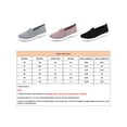 thumbnail image 2 of Gomelly Women Casual Shoes Slip On Loafers Knit Upper Sneakers Comfort Walking Shoe Sports Travel Flats Grey 5.5, 2 of 7
