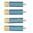 thumbnail image 4 of Conector de Audio Preffair/R1722, 4 Uds., conector RCA sin soldadura autoblocante chapado en oro, 4 of 8