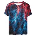 thumbnail image 4 of Camisetas Casuales de Manga Corta con Cuello de Tripulación Impresa de San Valentín Tee Gráfica Ligera Top 95% Poliéster 5% Elastano para el Uso Diario, Camiseta de Moda Cómoda, 4 of 9