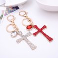 thumbnail image 2 of IKemiter Porte-Clés Croix Pendentif en Alliage de Strass pour Sacs de Cellulaire Clé, 2 of 5