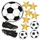 thumbnail image 4 of Adorno para tarta con forma de estrella de fútbol, feliz cumpleaños, pelota de fútbol deportiva, red para fiesta infantil, baby shower, decoración para cupcakes, suministros para hornear, bricolaje, 4 of 5