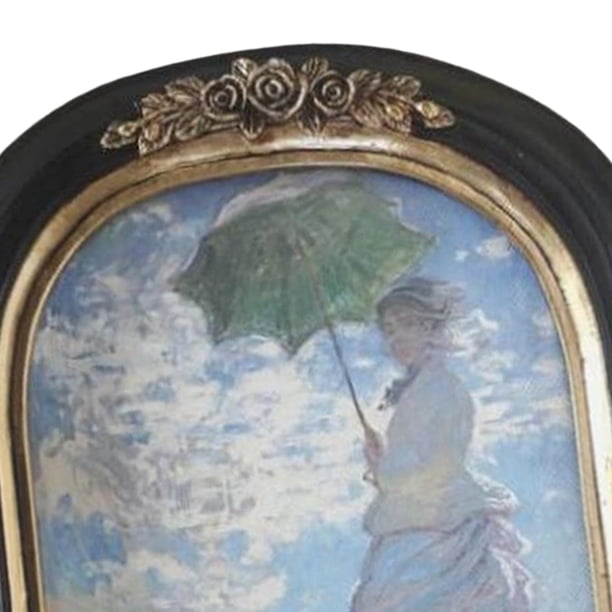 Cadre Photo / Décoration Murale En Résine Style Antique - Couleur Dorée (auréat) - Neuf