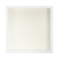 thumbnail image 4 of Marco de sombra Uxcell 7x7 de madera para exhibir flores secas, marco de foto flotante blanco, 4 of 7