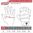 thumbnail image 3 of RDX Weight Lifting Gloves for Gym Workout Breathable, Cowhide Leather with Padded Anti Slip Palm Protection Great for Men Women Home Gym Fitness Exercise Bodybuilding Powerlifting Strength Training, 3 of 7