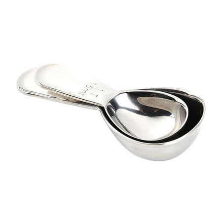 

Stainless Steel Coffee Beans Measuring Spoon Thicken With scale for Coffee Tea Milk Powder Household Kitchen Tools 15ml and 30ml
