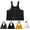 Black, variant on 2-in-1 Convertible Travel Vest with Pockets for Men & Women with Large Capacity Vest Bag Wearable Luggage