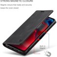 thumbnail image 3 of Case for Moto G Stylus 5G 2021,PU Leather Folio Flip Wallet Case with Card Holster Stand Kickstand Magnetic Closure Shockproof Phone Cover for Motorola Moto G Stylus 5G 2021 (Black), 3 of 9