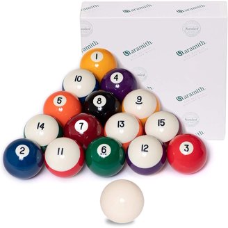 Aramith American 2 1/4" Stone Granite Pool Balls – Unique Billiard Ball Set For Home Tables