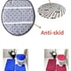 thumbnail image 3 of Set of 3 Bathroom Bath Mat Set Soft Non Slip 2PCS Cobblestone Mat Bathroom Rug Absorbent Shower Carpets Toilet Lid Cover Floor My Lux Decor Round, 3 of 31