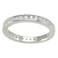 thumbnail image 2 of LaRaso & Co Sterling Silver Eternity Anniversary CZ Wedding Band Ring for Women Size 5, 2 of 4