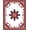 Red, Pattern 1, variant on ODIKA 2x3 Machine Washable Non-Slip Area Rug, Classic Starburst Hook And Loop Kit Featuring Iconic Banner Motif High Traffic Rug, Red, 651688