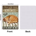 thumbnail image 2 of Letreros de hojalata de metal con diseño de gato divertido retro, letreros de hojalata vintage con diseño de gatito, decoración de pared para el hogar, bar, cafetería, garaje, hotel, restaurante,, 2 of 8