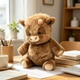 thumbnail image 5 of Luckky Fluffy Highland Cow Plush Plaything,Soft Furry Stuffed Running Cow Animal Doll,for Stress Relief and Emotional Comfort,Fluffy Companion Plaything for Adults Alike, 5 of 7
