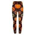 VBTAPA Womens Novelty Halloween Leggings Funny Pumpkin Printed High