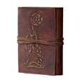 thumbnail image 3 of Diario de cuero de lobo con relieve Vintage Leather Craft & Journals Cuaderno de escritura 7x5 pulgadas, 3 of 3