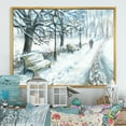 thumbnail image 1 of Designart Parc d'Hiver à Noël Cadre Flottant Traditionnel Art Mural, 1 of 4