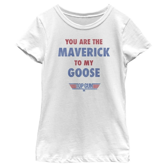 Girl's Top Gun You Are the Maverick to My Goose  Graphic T-Shirt