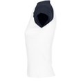 thumbnail image 2 of SOLS - Camiseta de manga corta bicolor modelo Milky para mujer (Blanco/Marino), 2 of 3