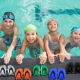 thumbnail image 5 of 1 Pair Swimming Hand Paddle Swimming Hydrodynamic Design Silicone Swimming Training Aid Paddle, Orange, 5 of 5