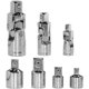 thumbnail image 1 of Adaptadores de 3 piezas Cardan de 1/2", 1/4" y 3/8" + 4 reductores para puntas de llave de trinquete de 1/2", 3/8" y 1/4", 1 of 5