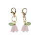 thumbnail image 1 of Accesorios de zapatos de moda, charms para agujetas en forma de hoja y flor, color rosa, 1 par, 1 of 5