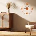 thumbnail image 3 of Reloj de pared creativo sin marco DIY, decoración de pared para el hogar, reloj silencioso, sala de estar, decoración de pared de oficina, 3 of 5