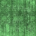 thumbnail image 1 of Ahgly Company Indoor Square Oriental Emerald Green Industrial Area Rugs, 6' Square, 1 of 4