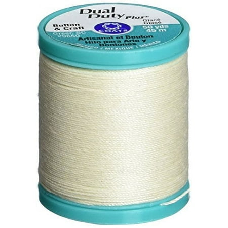 UPC: 0073650792830 | Coats Dual Duty Plus Button & Carpet Thread 50yd-Cream