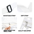 thumbnail image 4 of Hiroekza Clear Backpack Transparent Messenger Bag Inner Pocket and Shoulder Strap Sports Events Music Festival Stadium Inspection- Bag Beach Bag Crossbody Bag for women, 4 of 8