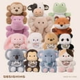 thumbnail image 4 of 20cm Cute Animal Series Cow Monkey Hippo Panda Fox Stuffed Huggable Doll Intresting  Lovely  Gifts, 4 of 10
