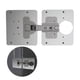 thumbnail image 3 of Kit De Bisagras Para Puerta De Gabinete Bisagras De Acero Inoxidable Placa De Reparación Fácil Instalación Reemplazo De Muebles Puerta De Gabinete Bisagras Para Ventanas Accesorio De Hardware Noticed EL006636-00, 3 of 6