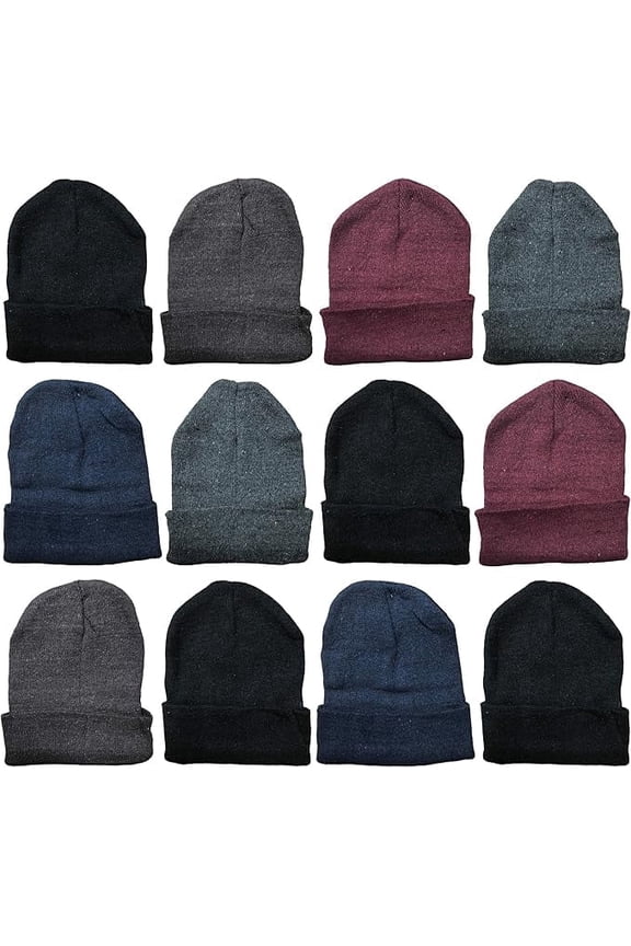 Mens Womens Warm Winter Stocking Hats in Assorted Colors, Mens Womens Unisex