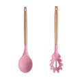 thumbnail image 1 of 2 Pc Kitchen Utensil Set, Easy to Clean Wooden Kitchen Utensils, Cooking Utensils for Nonstick Cookware, 1 of 5