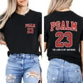 thumbnail image 5 of Psalm 23 Double-Sided T-Shirt – “The Lord Is My Shepherd” Christian Tee, Bible Verse Faith-Based Unisex Apparel, 5 of 7